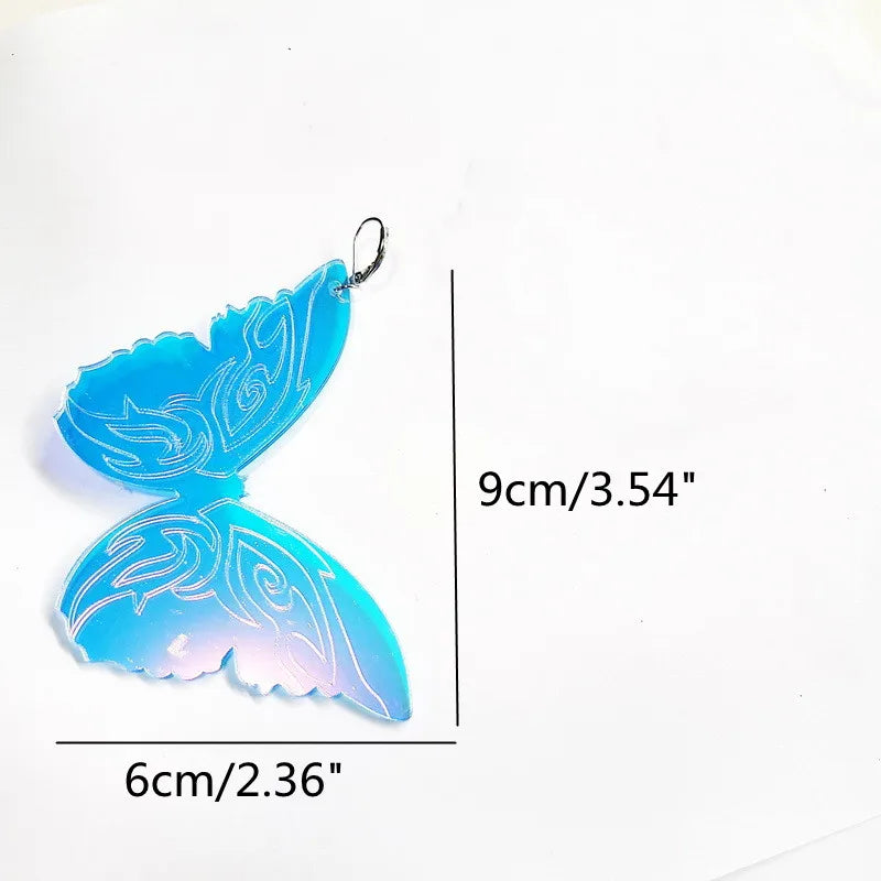 Acrylic Large Butterfly Earrings