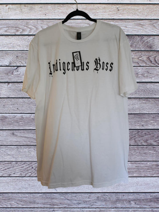 Genderless white cotton basic tee.