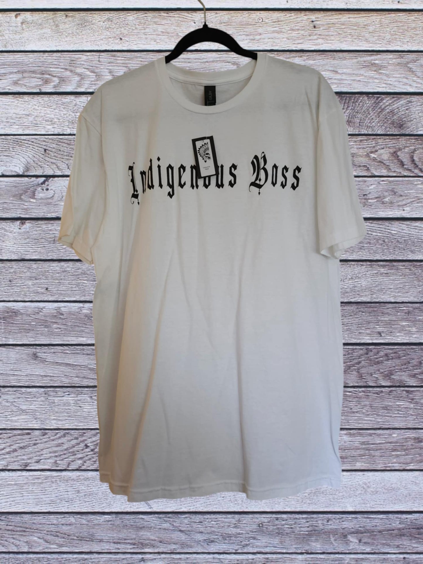 Genderless white cotton basic tee.