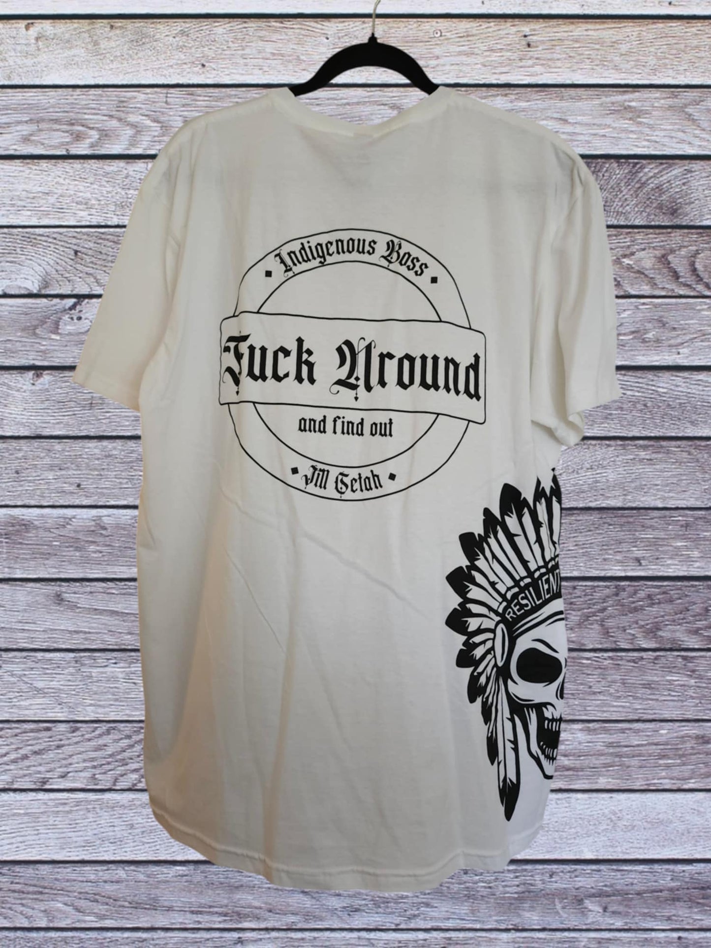 Genderless white cotton basic tee.